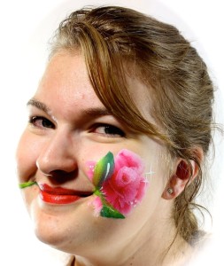 rose face paint tutorial