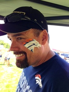 denver broncos face painting