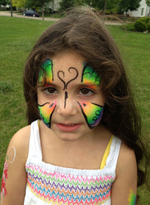 Butterfly Mask Giggle Loopsy Denver area face painting