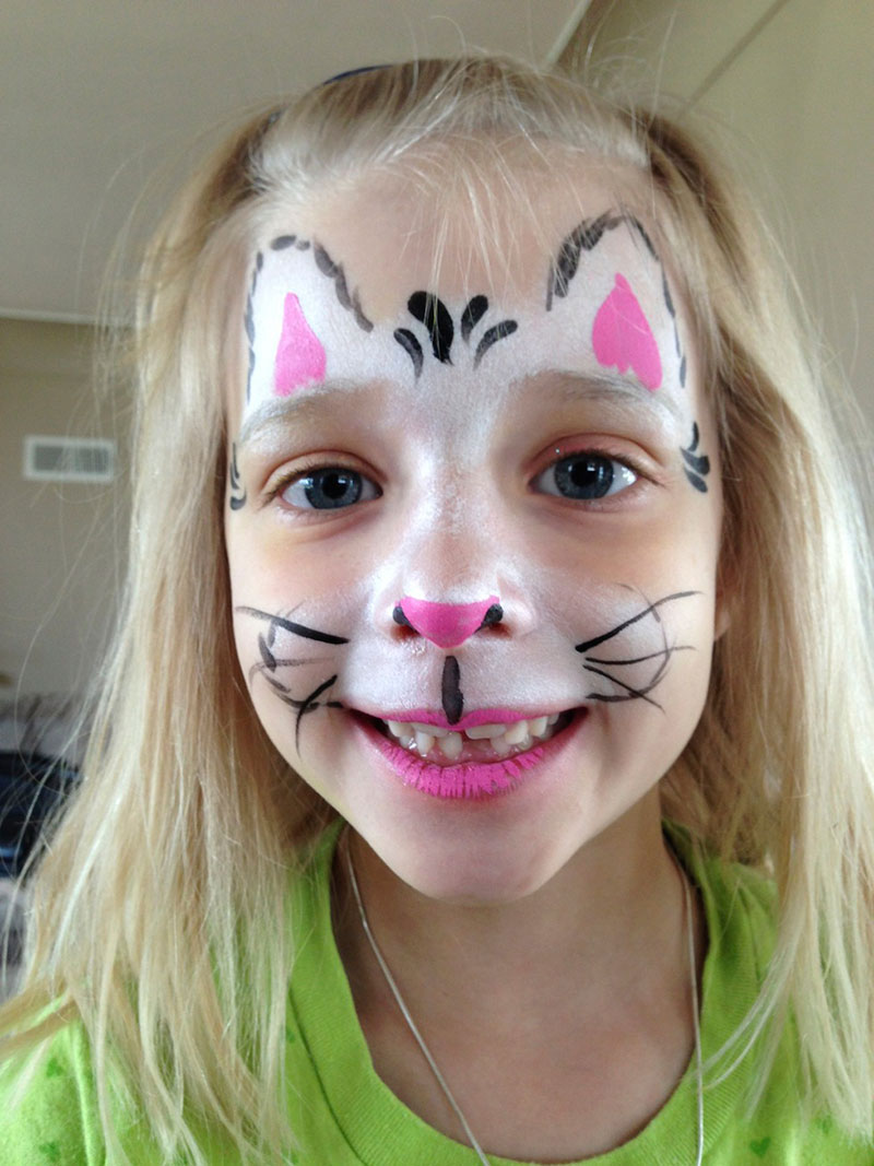 Kitty Face Giggle Loopsy Denver area face painting