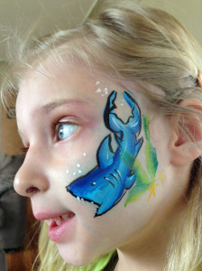 Shark Giggle Loopsy Denver area face painting