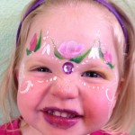 Pink Flowers Giggle Loopsy Denver area face painting