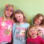 Girls face painting Giggle Loopsy Denver area clown