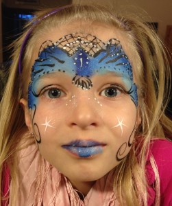 Blue Crown Giggle Loopsy Denver area face painting