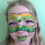 Green Mask Giggle Loopsy Denver area face painting